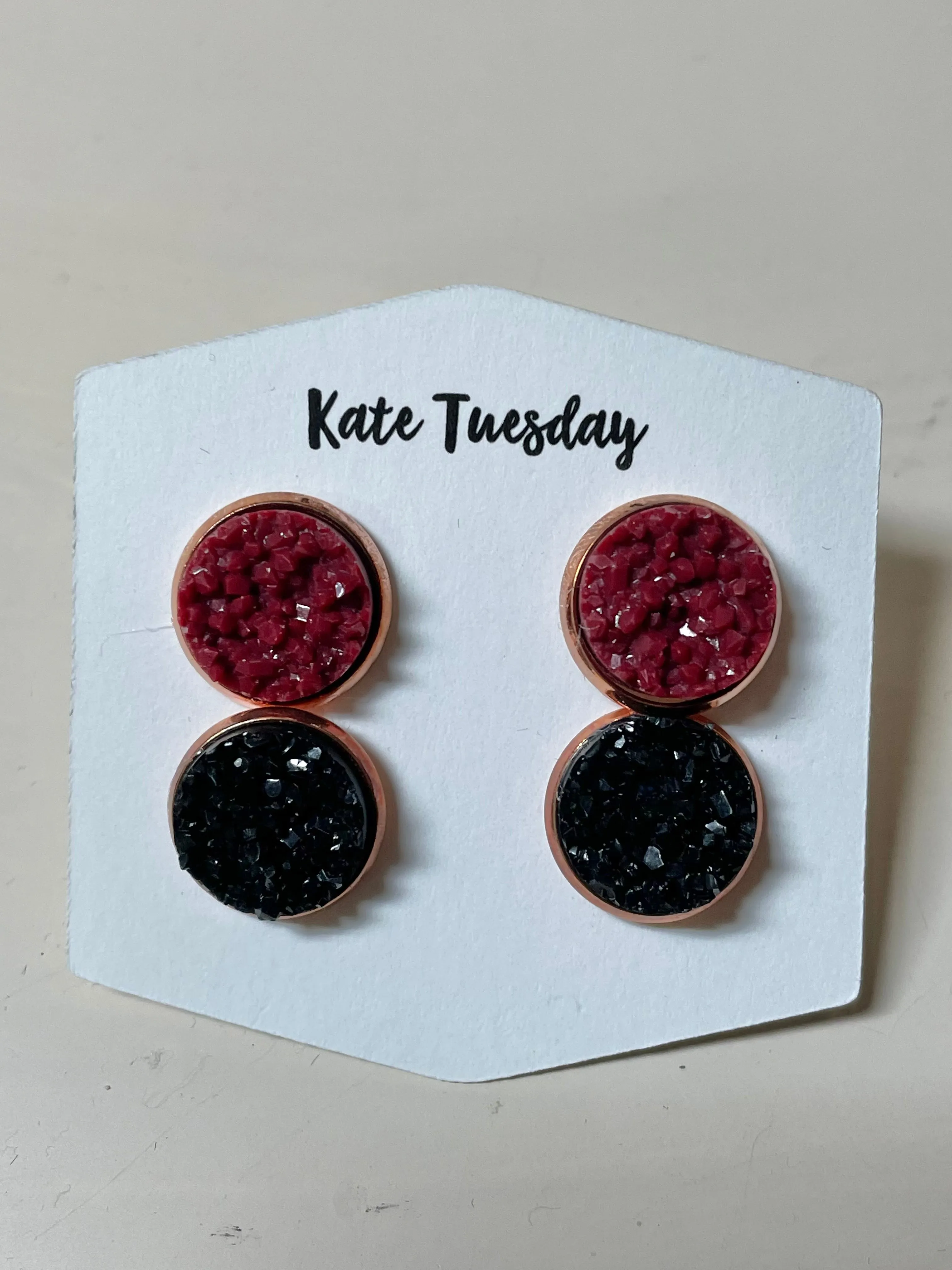 2 Pack Druzy Earrings