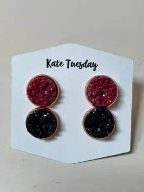 2 Pack Druzy Earrings