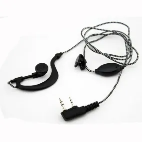 2 Pin High Quality Earpiece Headset Microphone For Radio or Walkie Talkie, free shipping