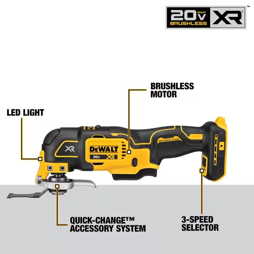 20V Maximum Lithium-Ion Cordless 4 Tool Combo Kit with 4Ah Battery, 2Ah Battery, Charger, and Bag