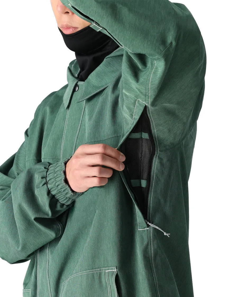 686 Mens Dojo Jacket Forest Green Denim 2025