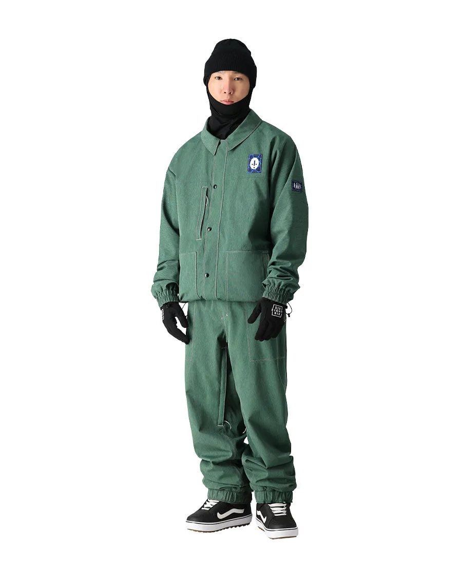 686 Mens Dojo Jacket Forest Green Denim 2025