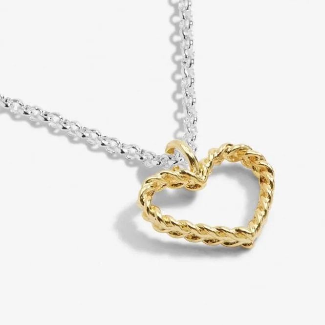 A Little Love Strength Silver Gold Plated 46cm   5cm Necklace 6835