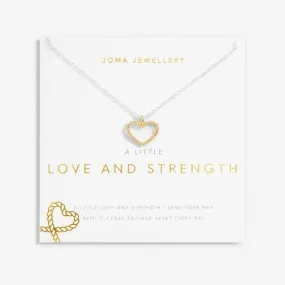 A Little Love Strength Silver Gold Plated 46cm   5cm Necklace 6835