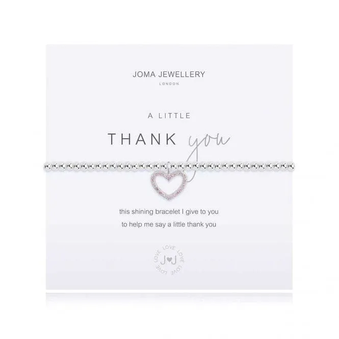 A Little Thank You Silver 17.5cm Bracelet 4088