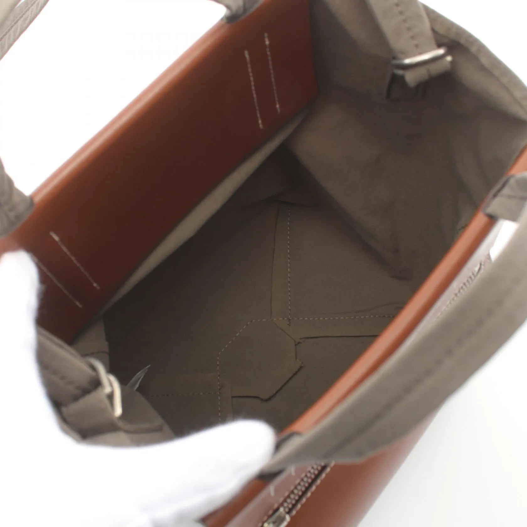 ACNE STUDIOS BAKER OUT SMALL TOTE BLACK Canvas Leather Handbag