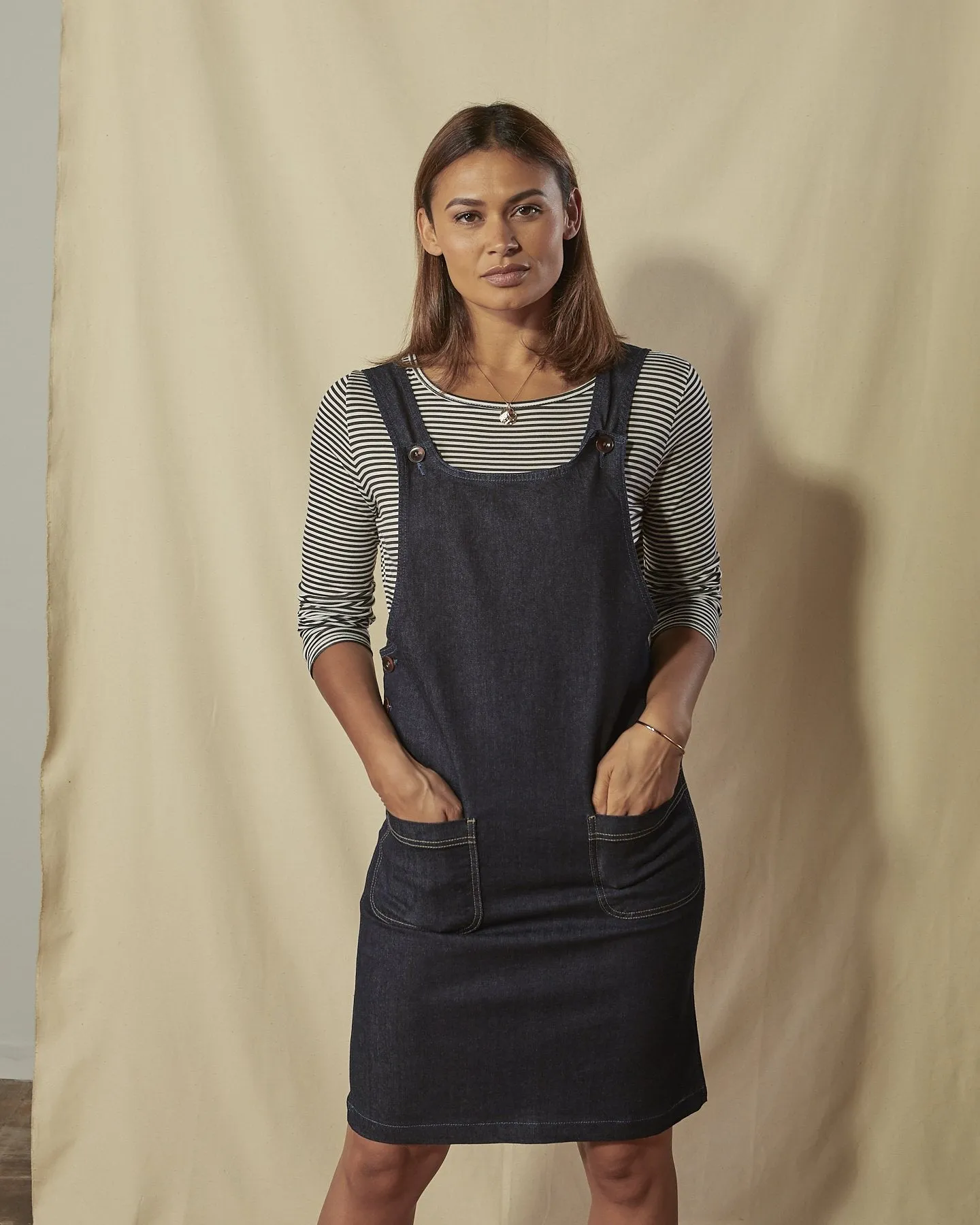 ADDIE Denim Pinafore