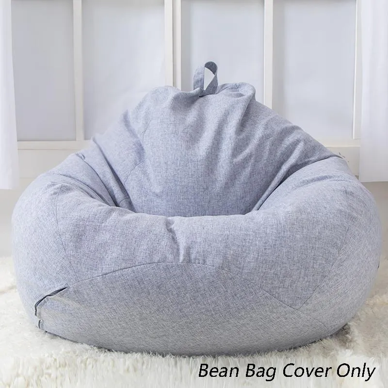 Adults Kids Large Bean Bag Chair Sofa Couch Cover Indoor Lazy Lounger No Filling
