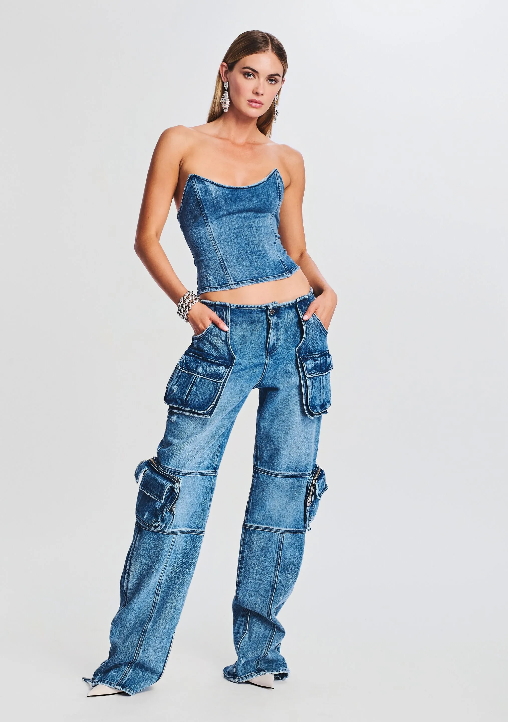 Allie Denim Top
