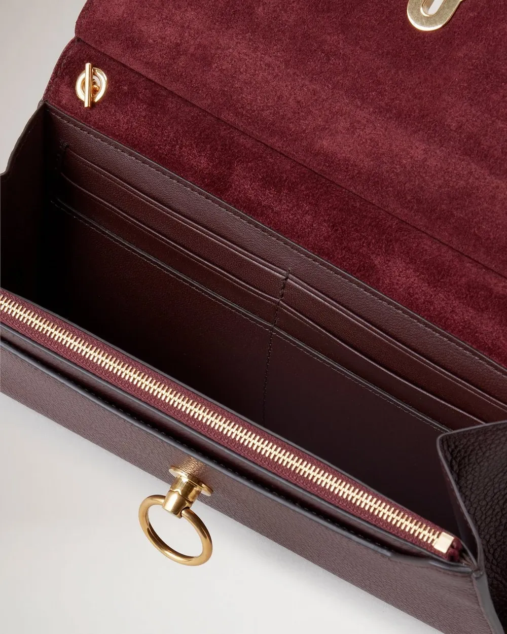 Amberley Clutch Small Classic Grain (Oxblood)