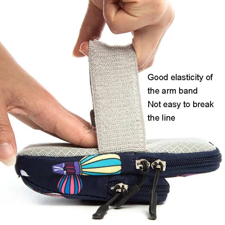 B089 Small Outdoor Sports Mobile Phone Arm Bag Riding Mountaineering Fitness Mobile Phone Case(Sky Blue)
