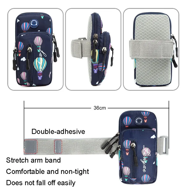 B089 Small Outdoor Sports Mobile Phone Arm Bag Riding Mountaineering Fitness Mobile Phone Case(Sky Blue)