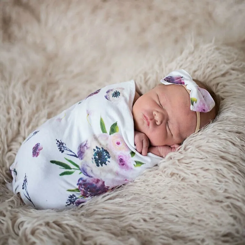 bamboo  cotton swaddling Set