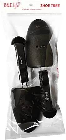 B&E LIFE | 5 Pairs Practical Plastic Adjustable Length Men (5 Pairs Black)