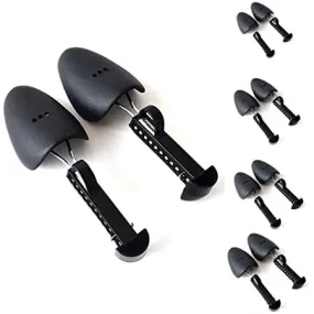 B&E LIFE | 5 Pairs Practical Plastic Adjustable Length Men (5 Pairs Black)
