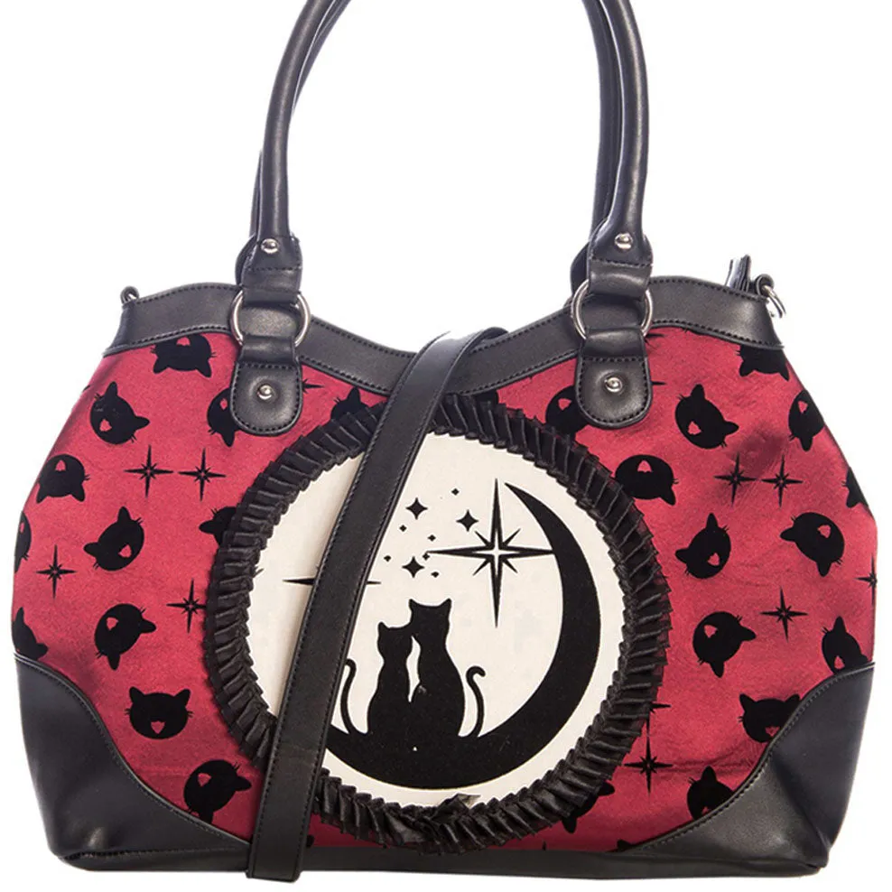 Banned Lunar Sisters Bag Burgundy