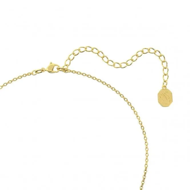 Bella Gold-Tone Plated Round Cut White Pendant 5662091