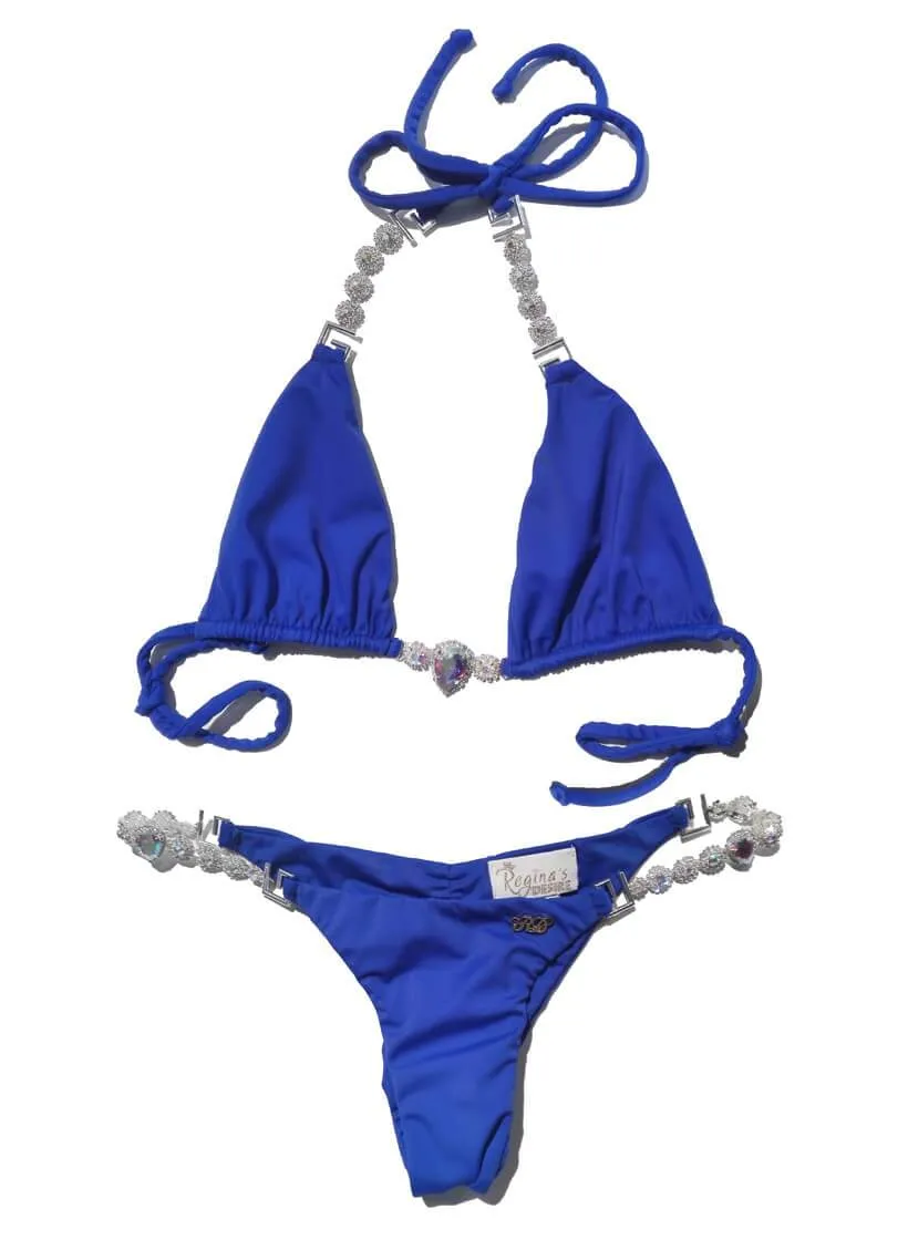 Blue Belle Triangle Top & Skimpy Bottom