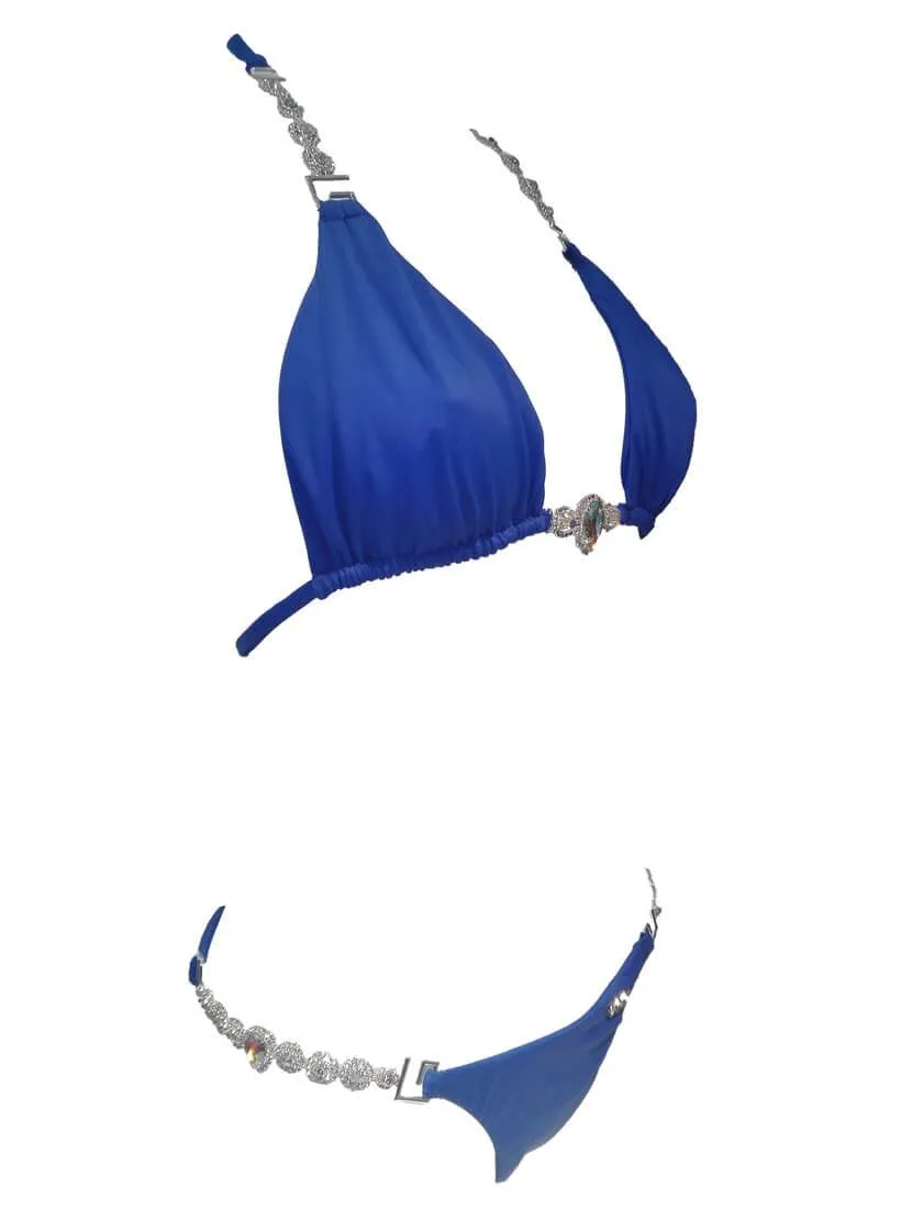 Blue Belle Triangle Top & Skimpy Bottom