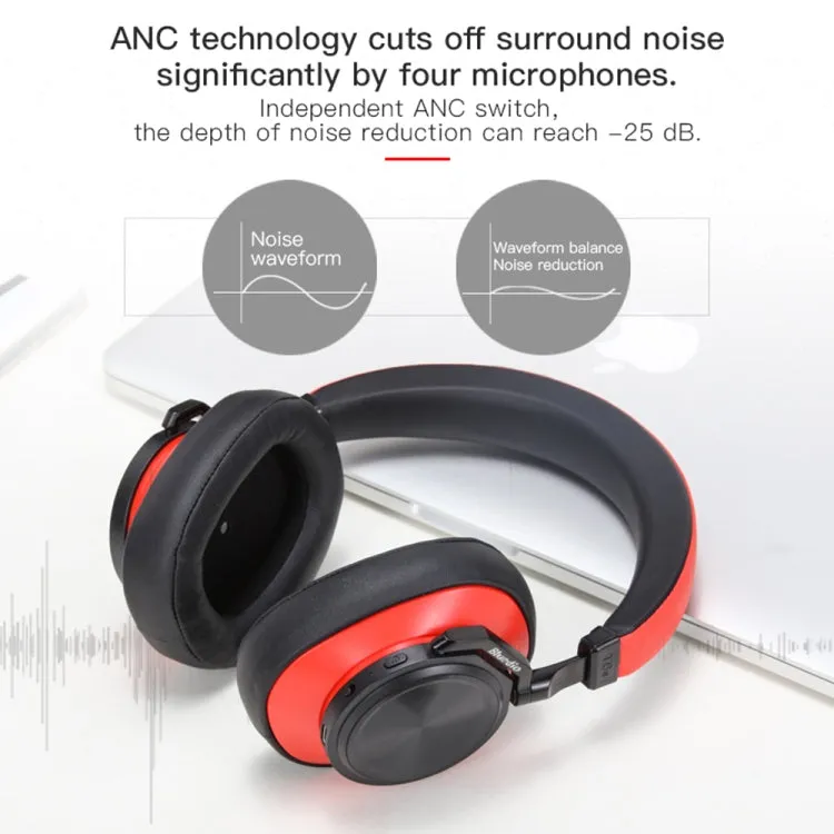 Bluedio T7  Bluetooth Version 5.0 Headset Bluetooth Headset Support Headset Automatic Playback(Red)