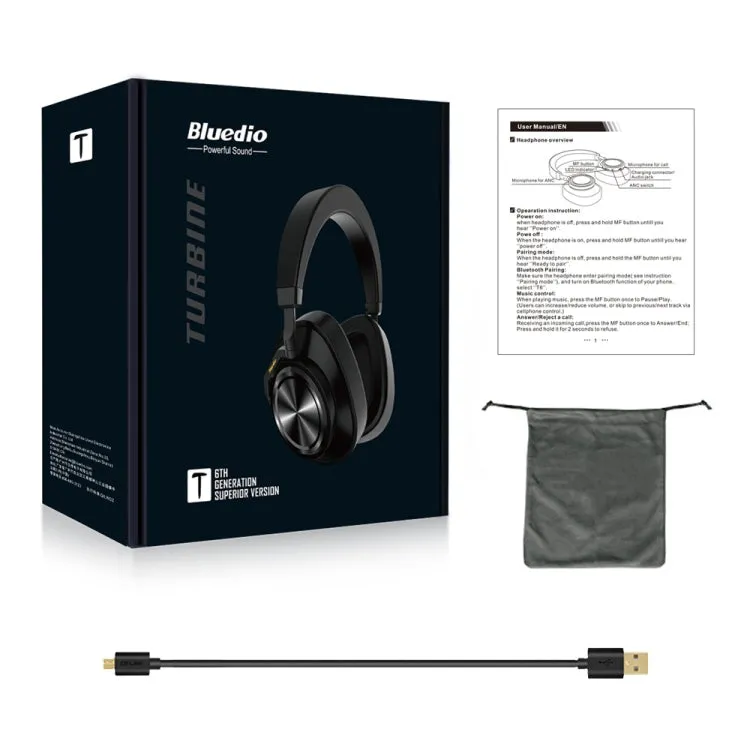 Bluedio T7  Bluetooth Version 5.0 Headset Bluetooth Headset Support Headset Automatic Playback(Red)