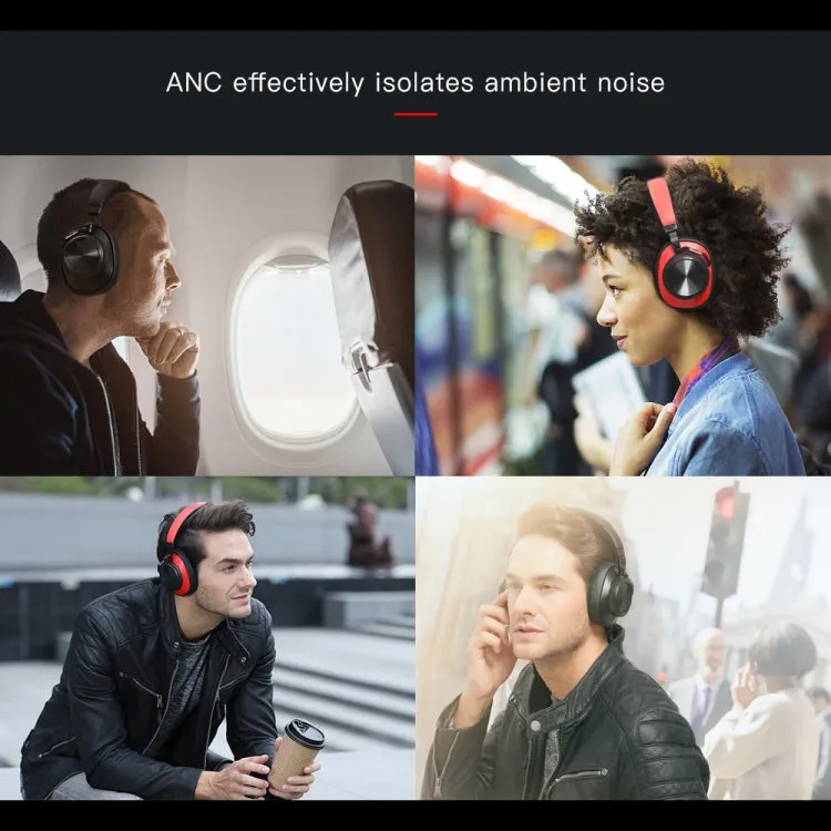 Bluedio T7  Bluetooth Version 5.0 Headset Bluetooth Headset Support Headset Automatic Playback(Red)
