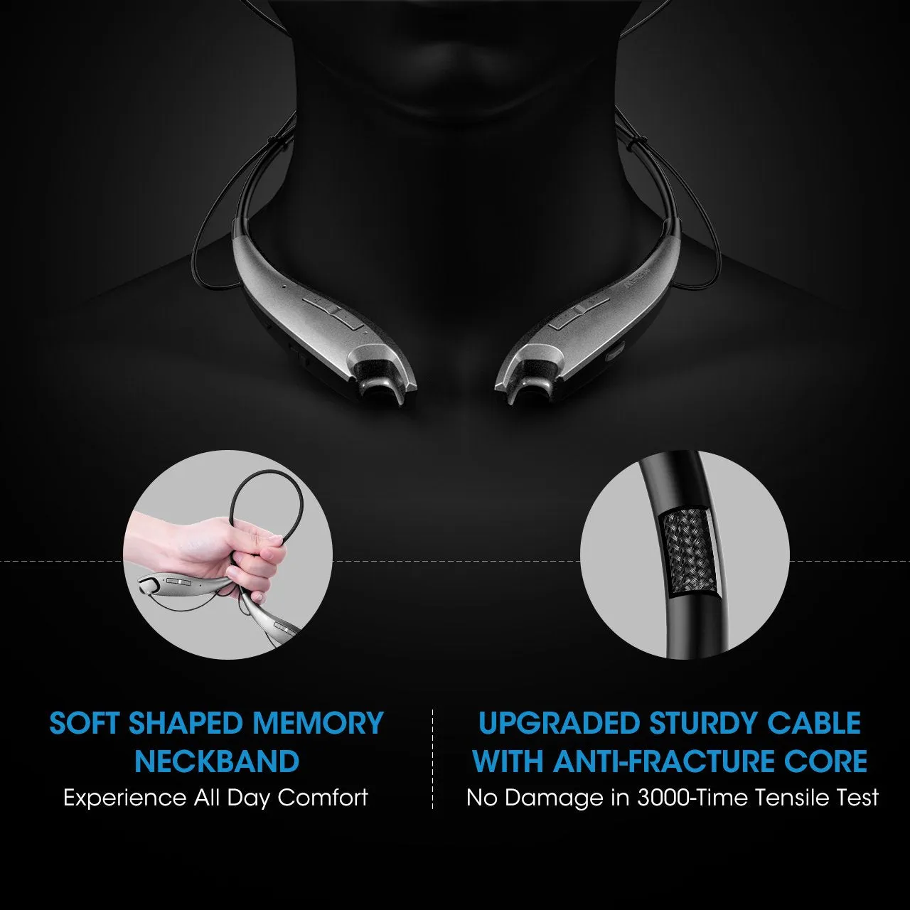 Bluetooth Headphones With 13 Hours Playtime