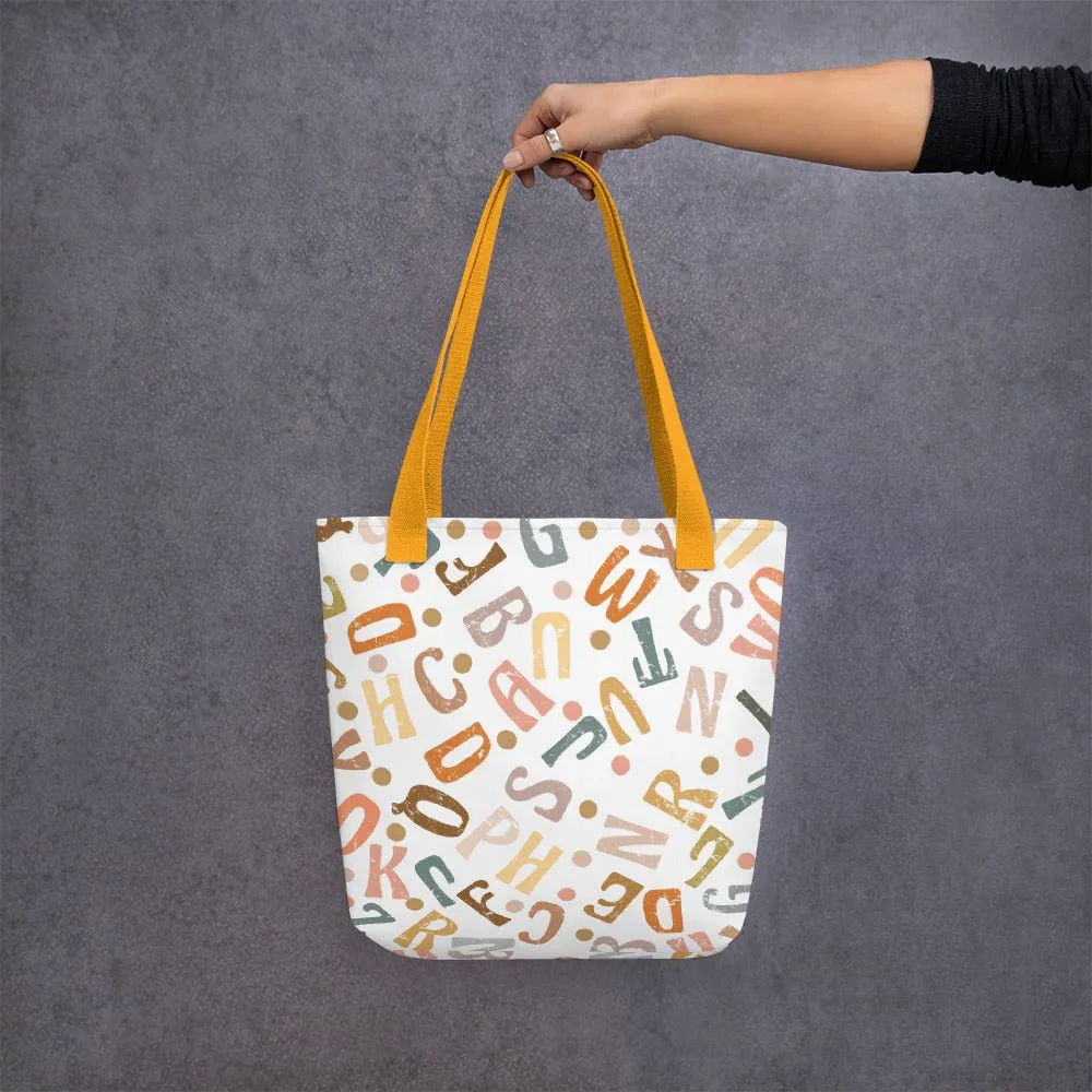 Boho ABC Tote bag