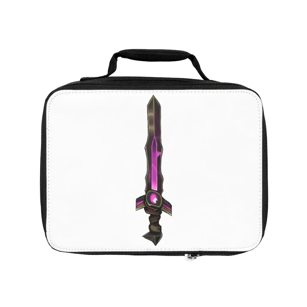 Brown and Purple Sword Lunch Bag