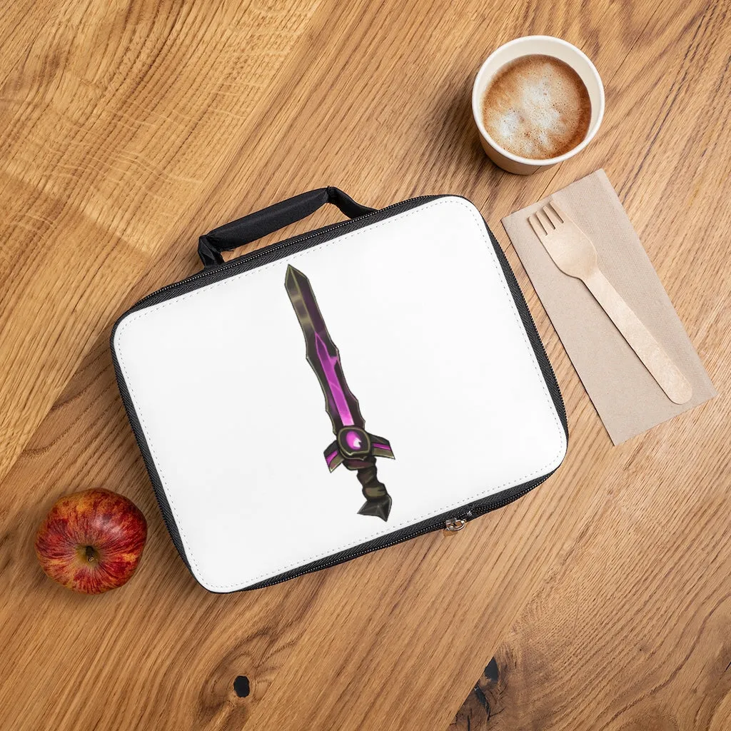 Brown and Purple Sword Lunch Bag