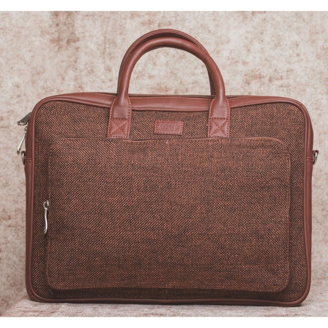 Brown Metal Laptop Bag