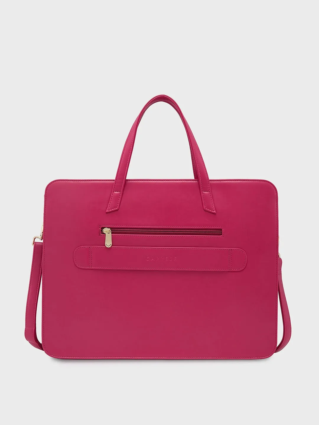 Caprese Shanaya Laptop Bag Large Printed Burgundy