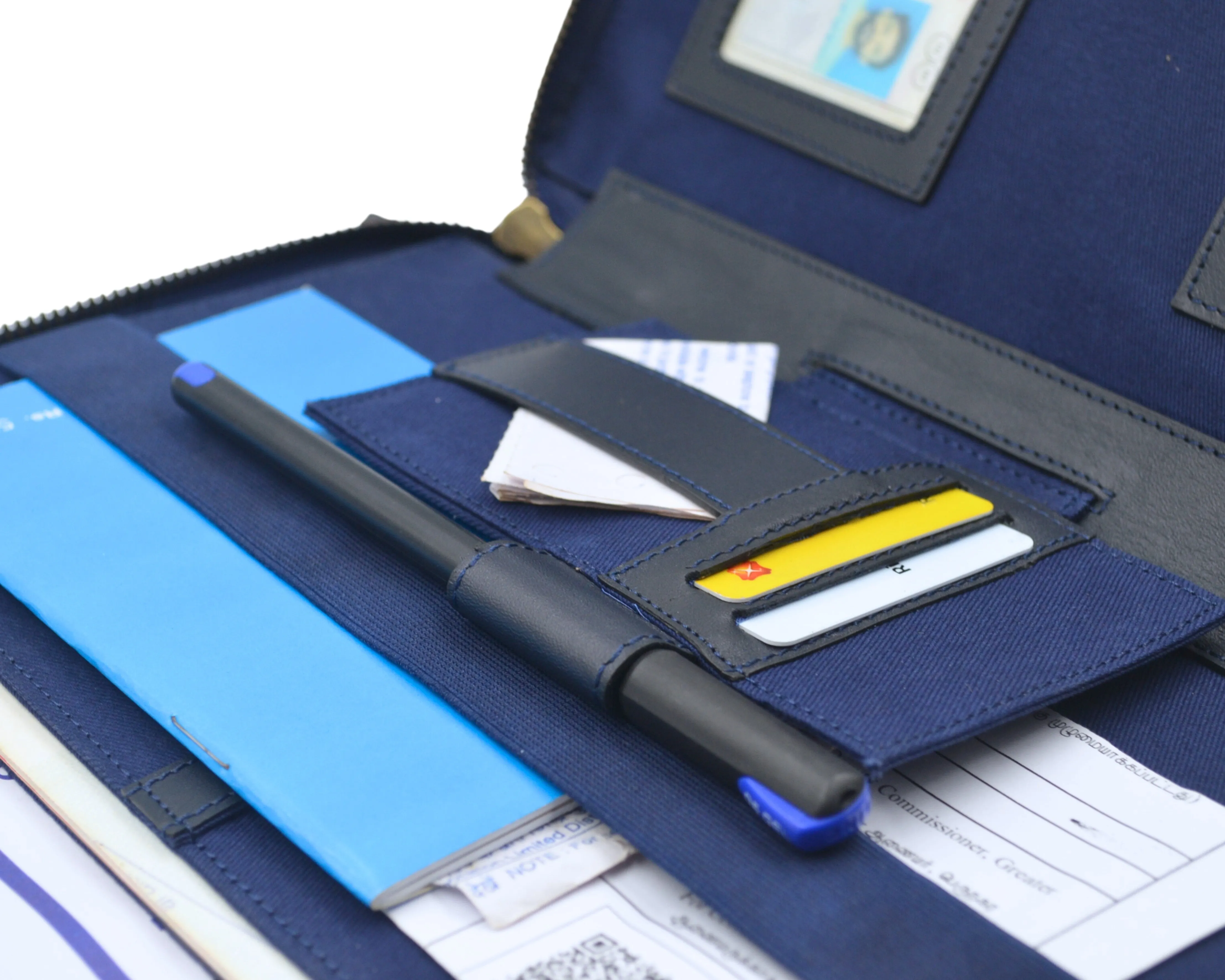 Car Document Holder - Charcoal Blue