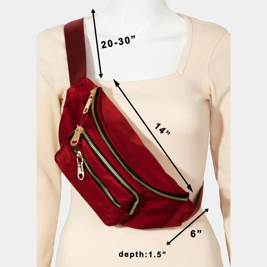 CFA Triple Pocket Nylon Fanny Pack