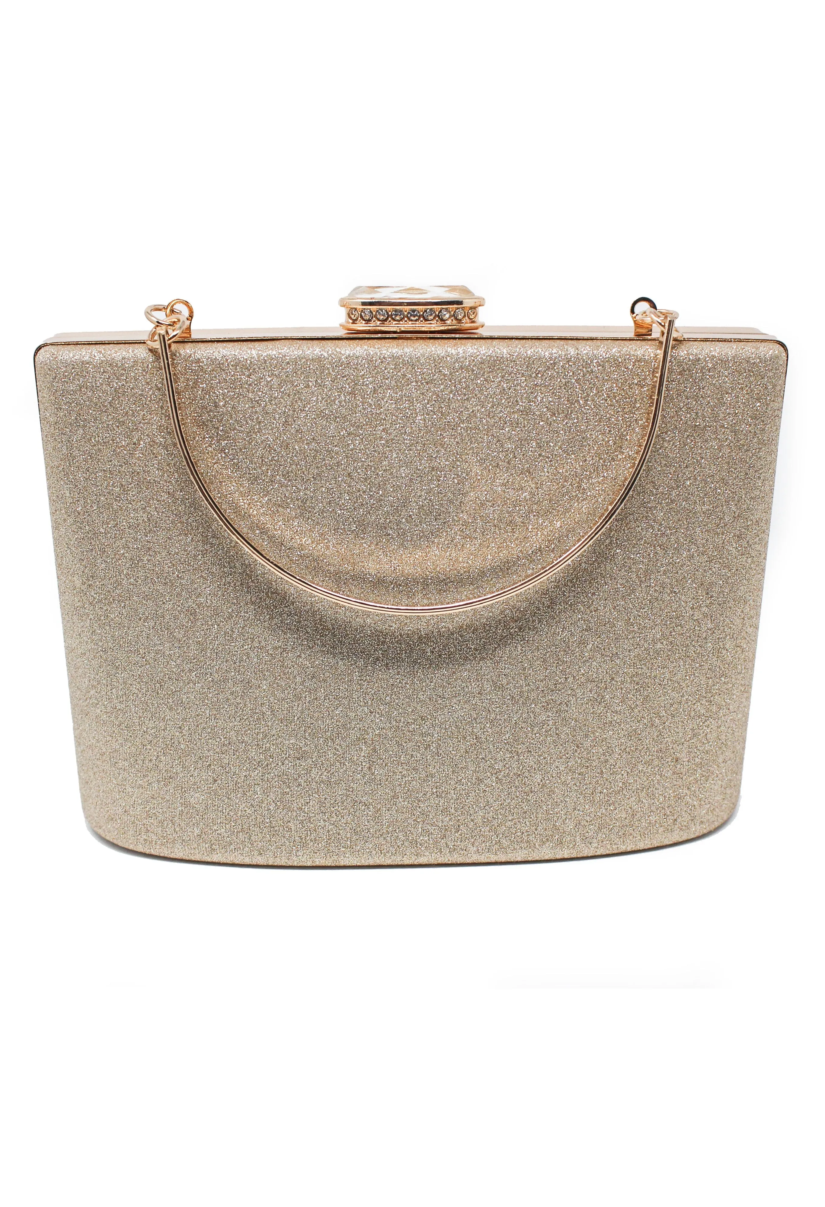 Champagne Sparkle Clutch Bag