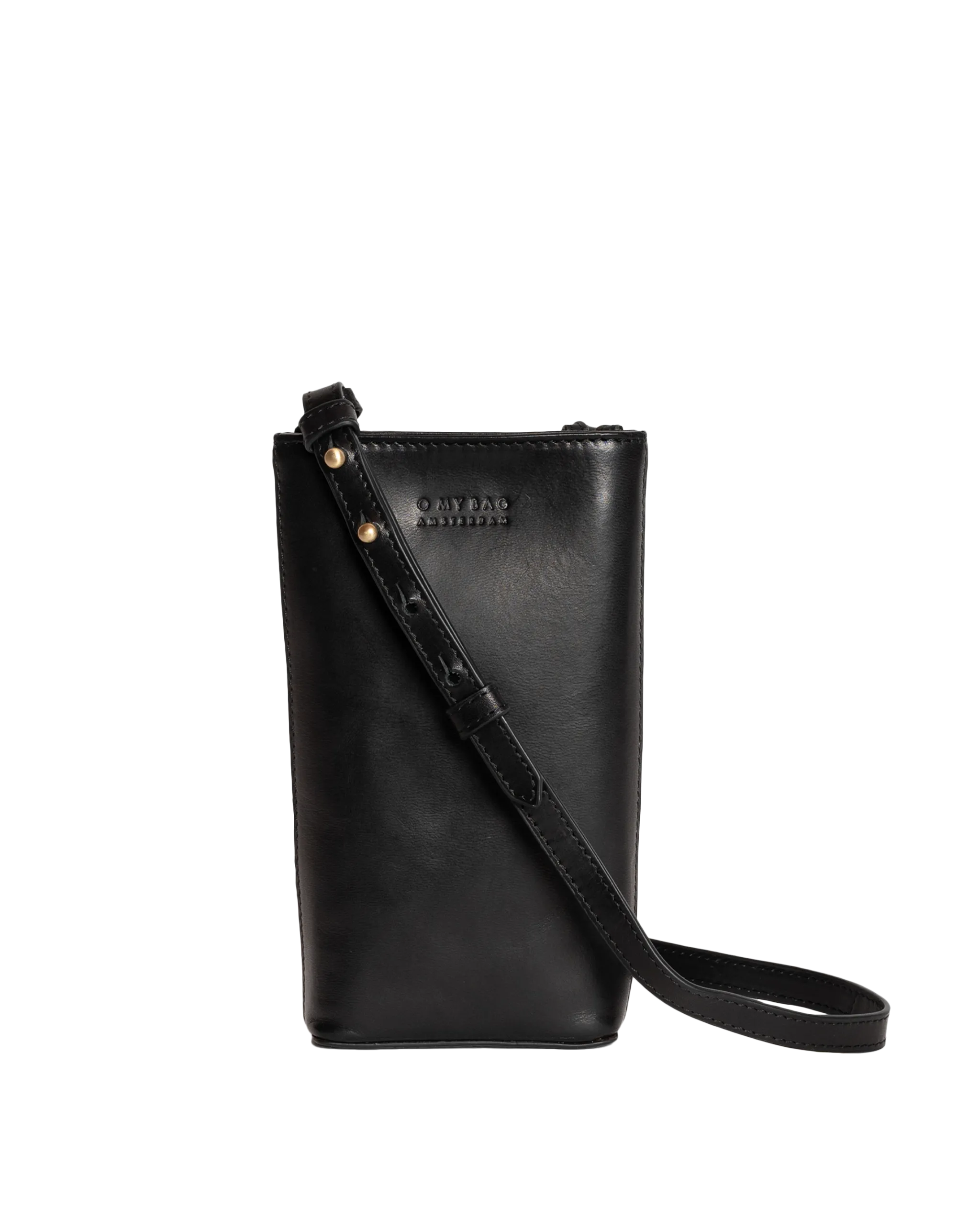 Charlie Phone Bag Classic Leather Black