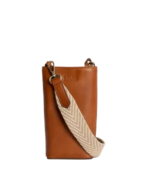 Charlie Phone Bag Classic Leather Cognac