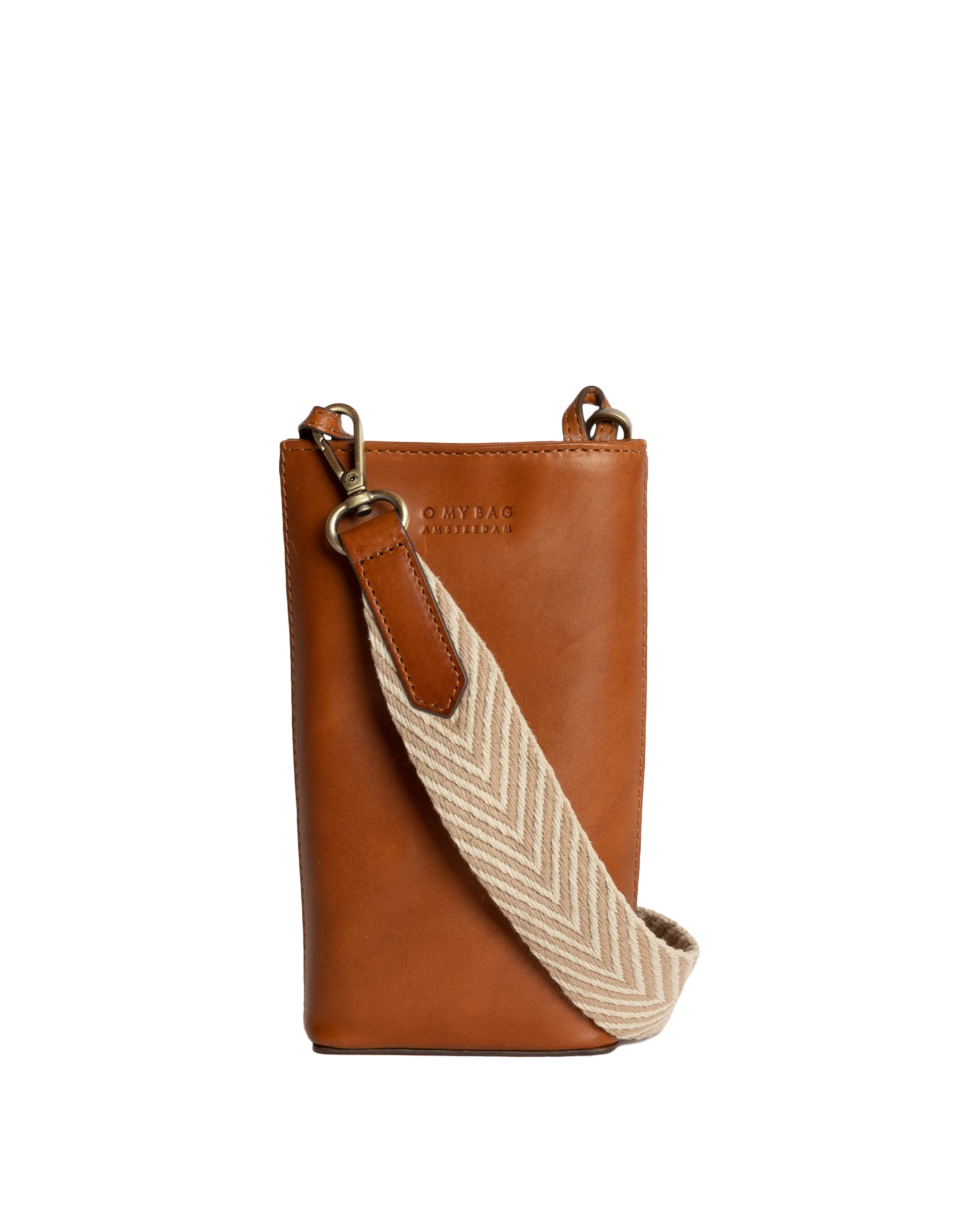 Charlie Phone Bag Classic Leather Cognac