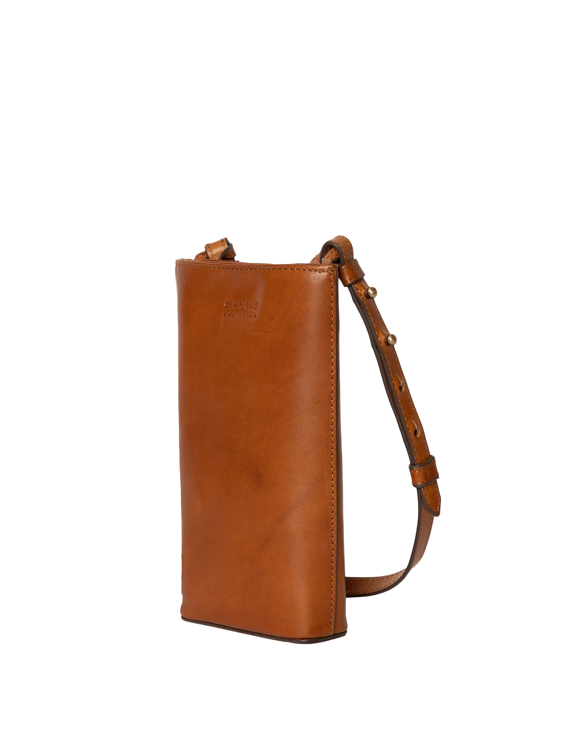 Charlie Phone Bag Classic Leather Cognac