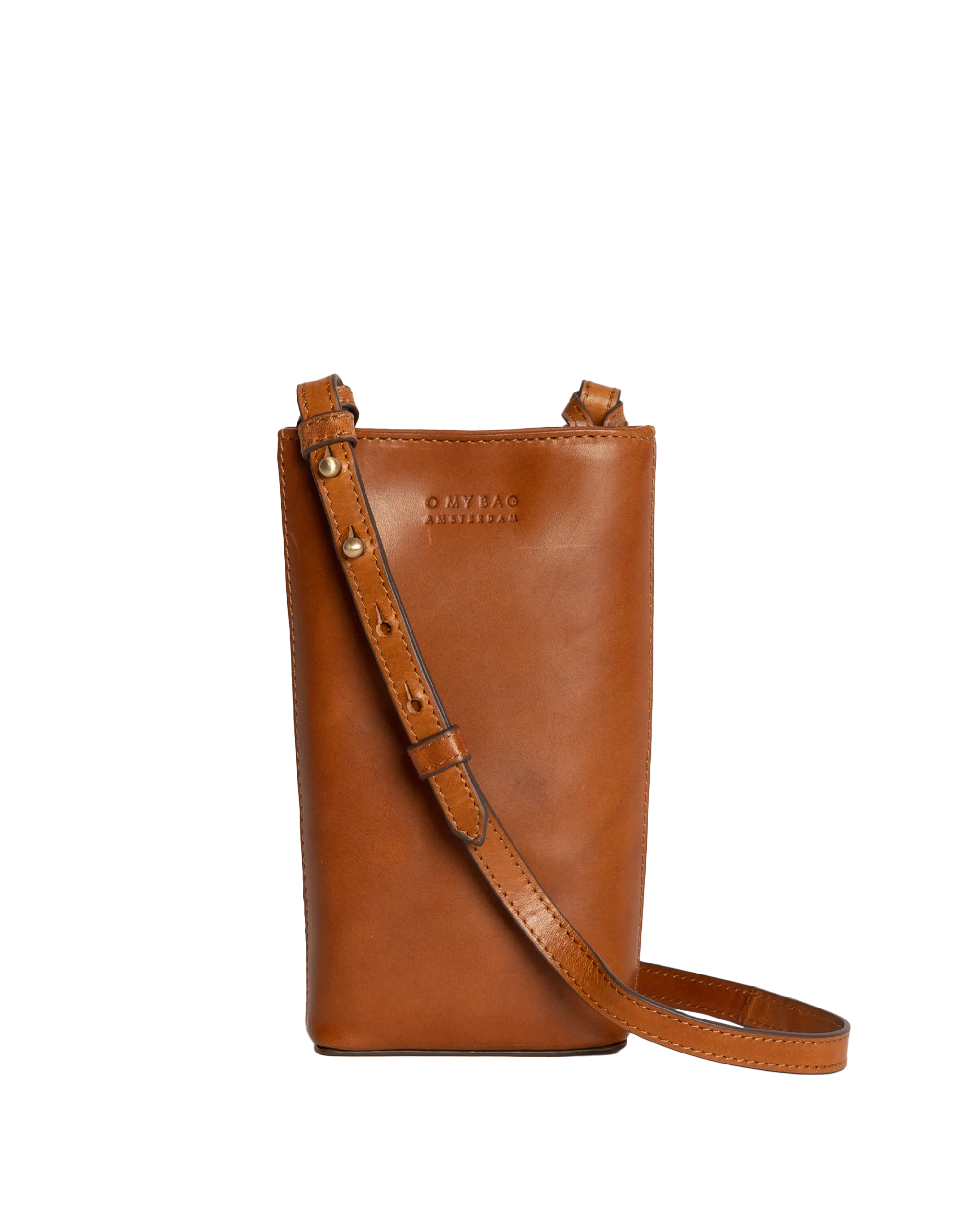 Charlie Phone Bag Classic Leather Cognac