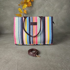 Chic Laptop Totes Herringbone Prints Design