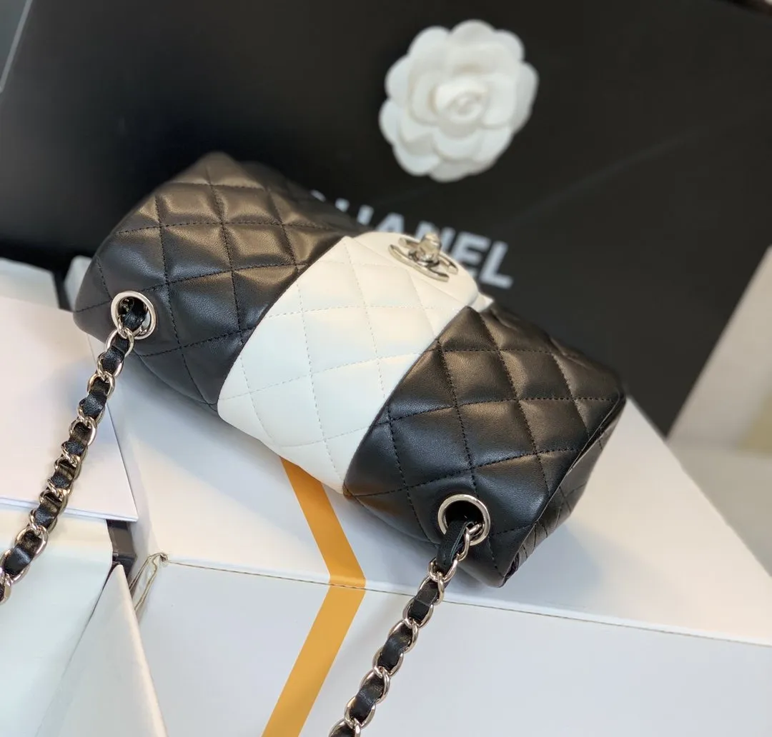 CHLMini Flap Bag Black For Women 7.8in/20cm