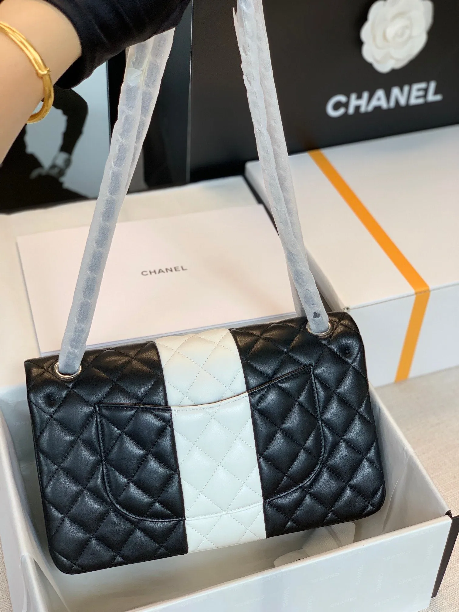 CHLMini Flap Bag Black For Women 7.8in/20cm