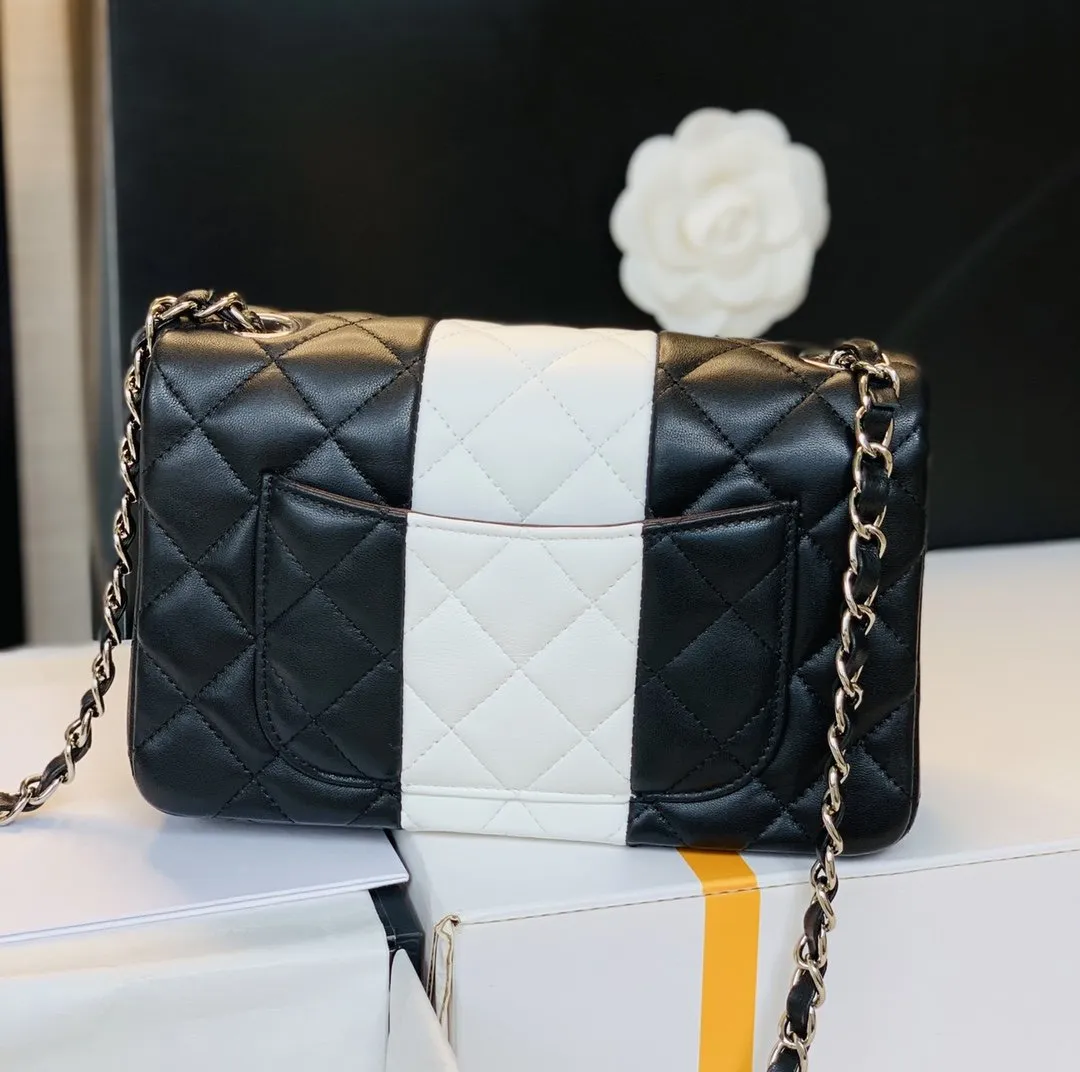 CHLMini Flap Bag Black For Women 7.8in/20cm