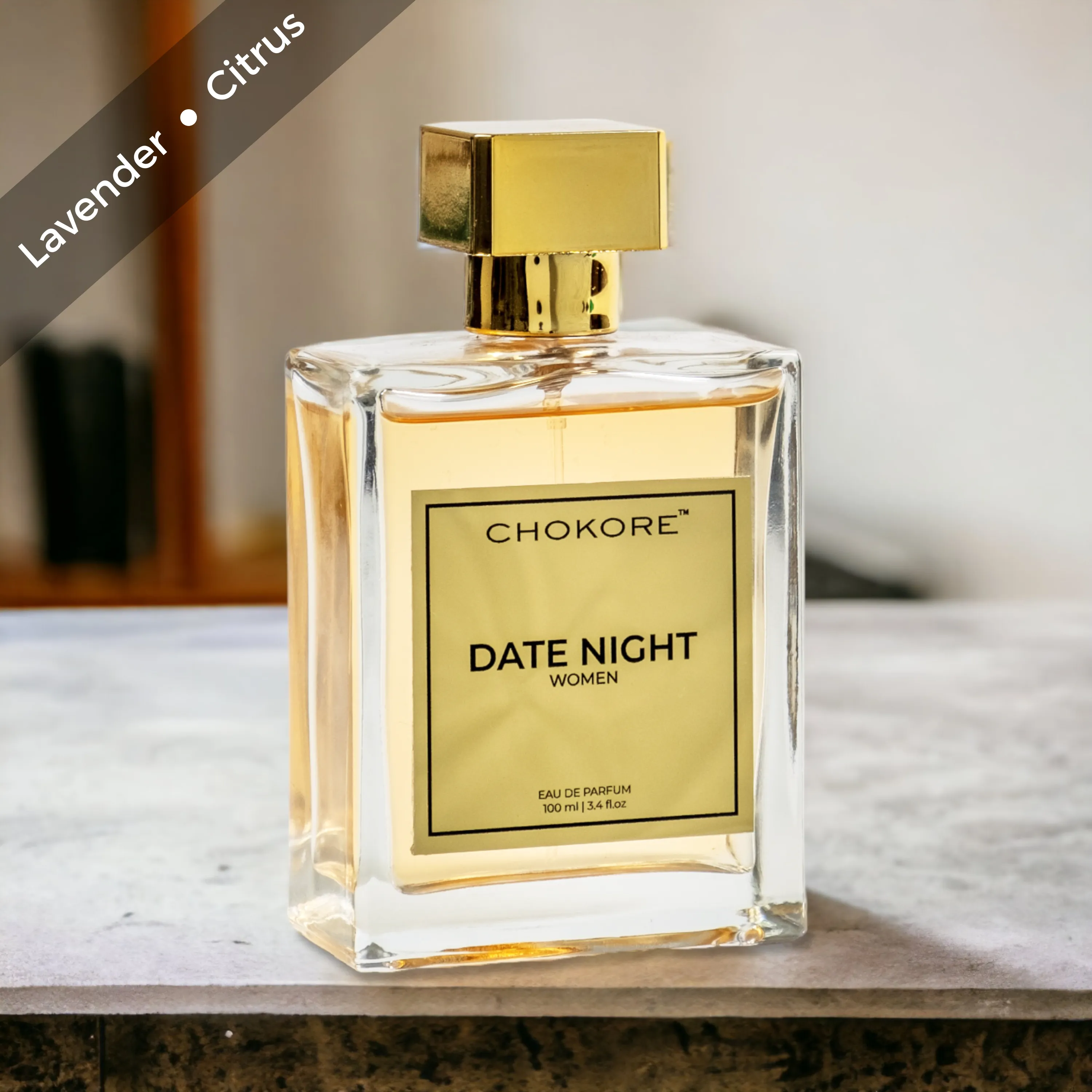 Chokore Special 4-in-1 Gift Set for Her (Bamboo Bag, 100 ml Date Night Perfume, Earrings, & Silk Scarf)