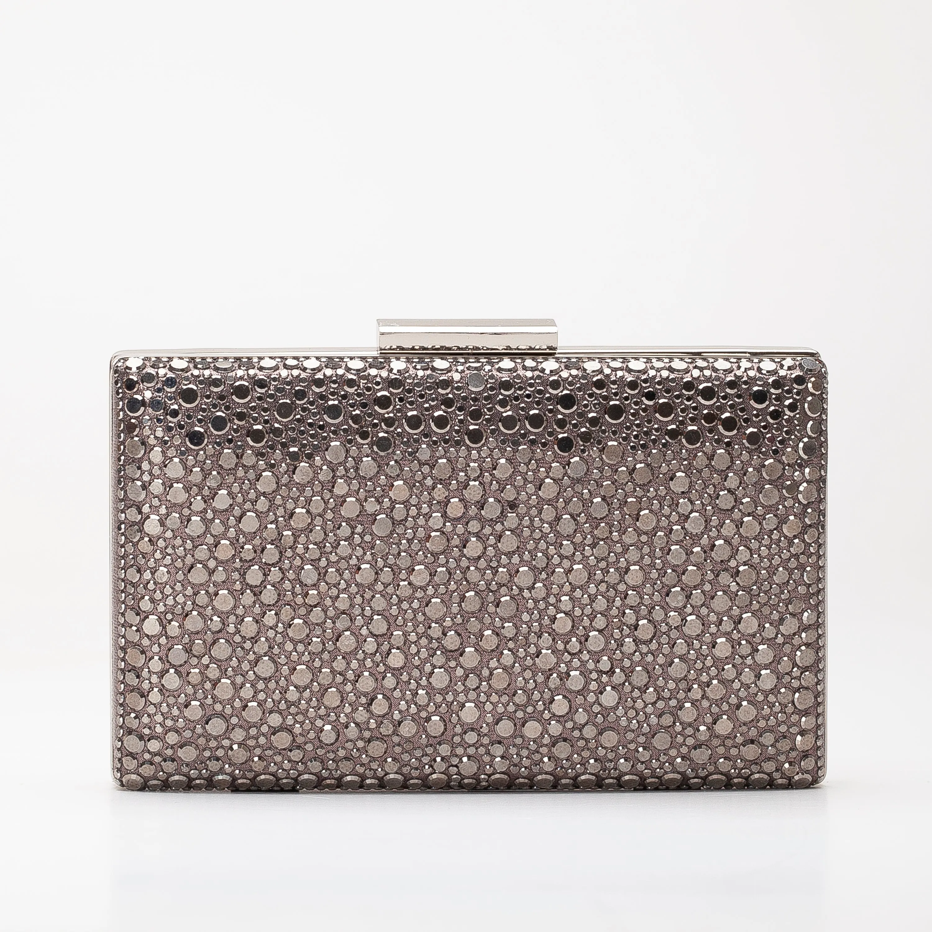 Clara - Gray Sequin Glitter Clutch