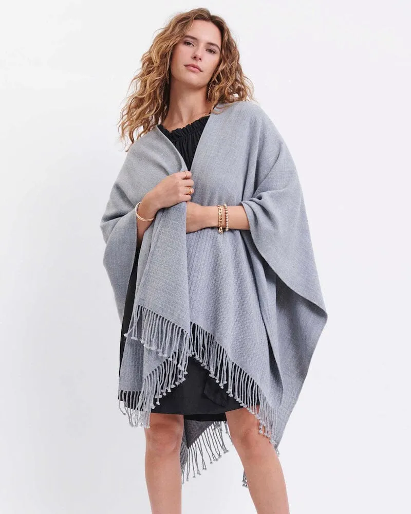 Classic Travel Wrap in Fog Grey by Mersea