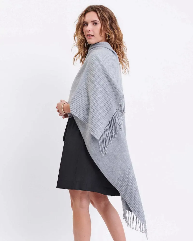 Classic Travel Wrap in Fog Grey by Mersea
