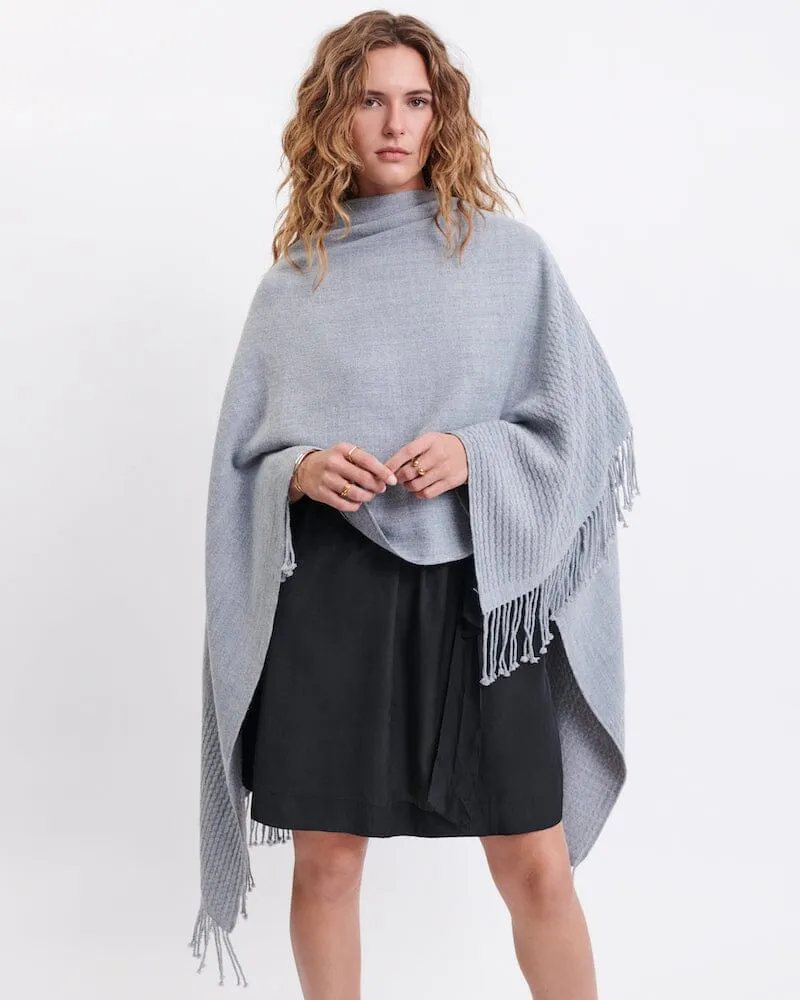 Classic Travel Wrap in Fog Grey by Mersea