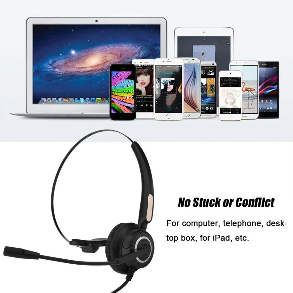 Clear Stereo Sound Call Center Headset (USB, Noise Cancelling)